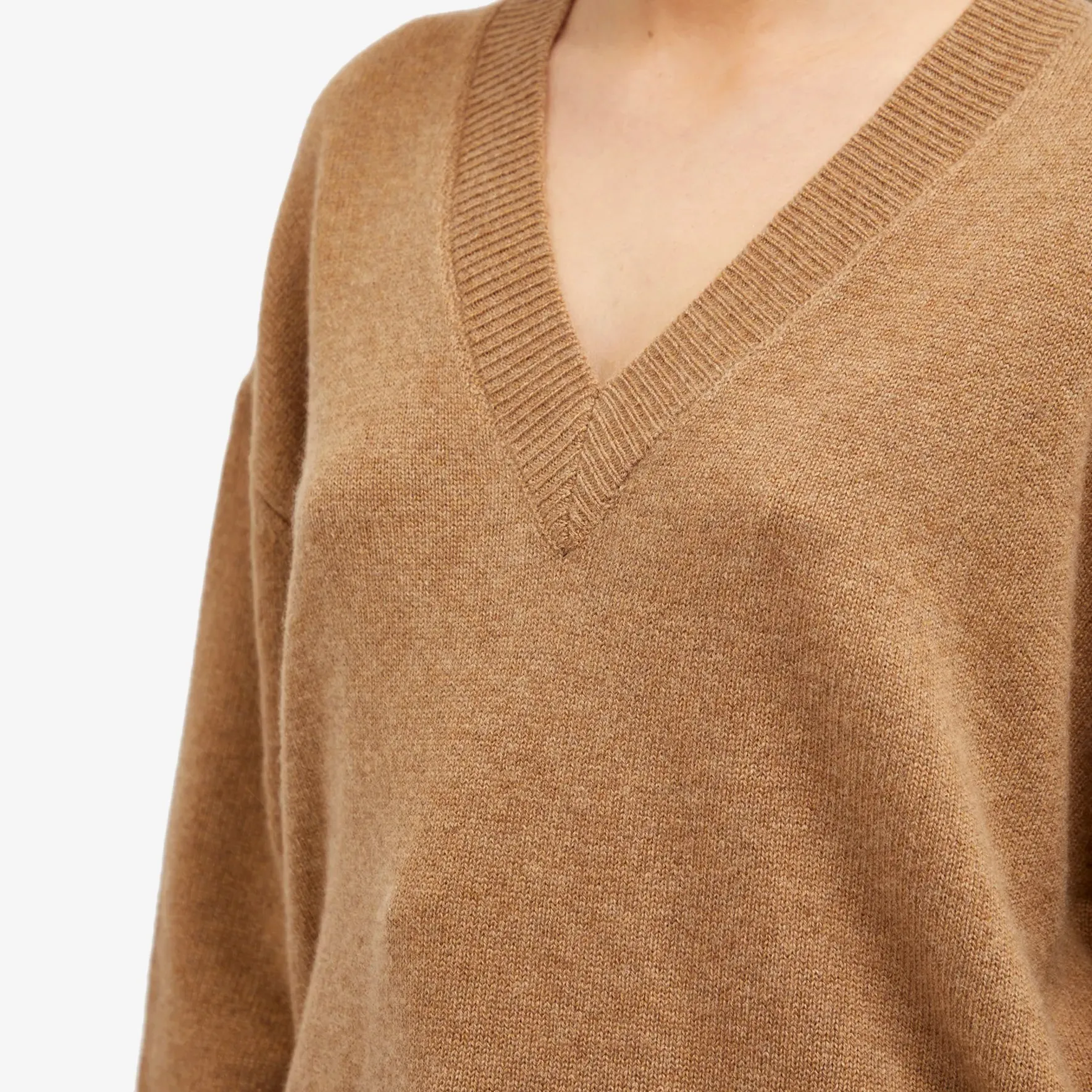 Anine Bing Lee V-Neck Jumper, brown