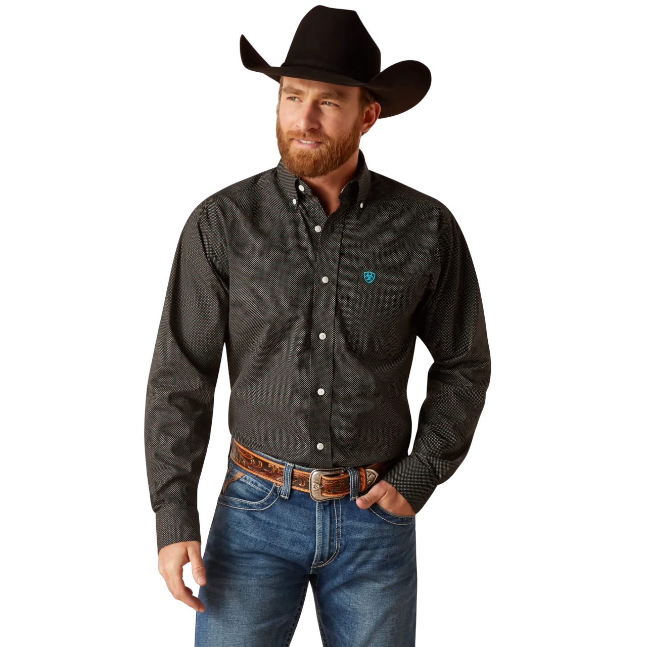 Ariat Men's Wrinkle Free Gian Fitted Shirt