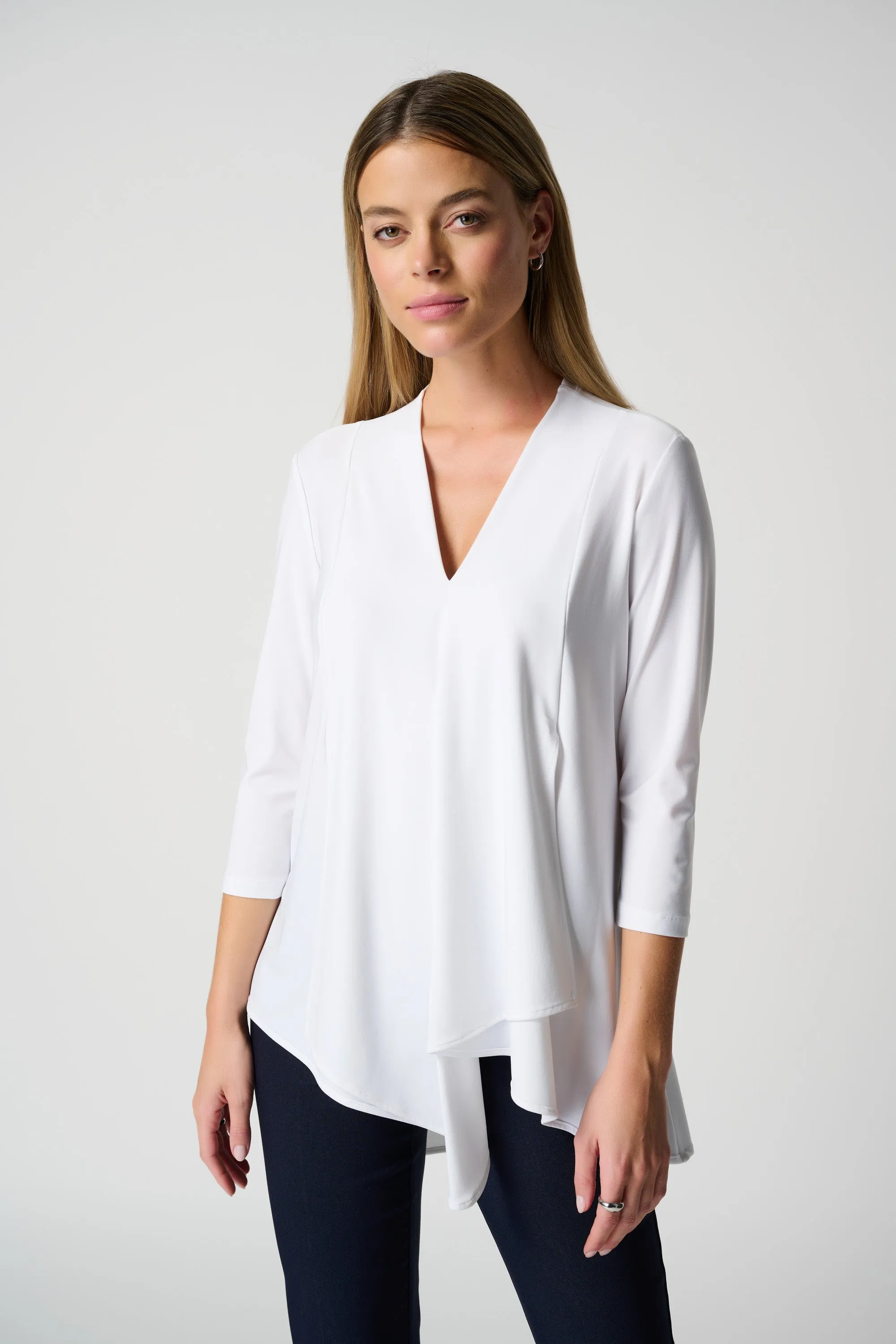 Asymmetrical 3/4 Sleeve Tunic