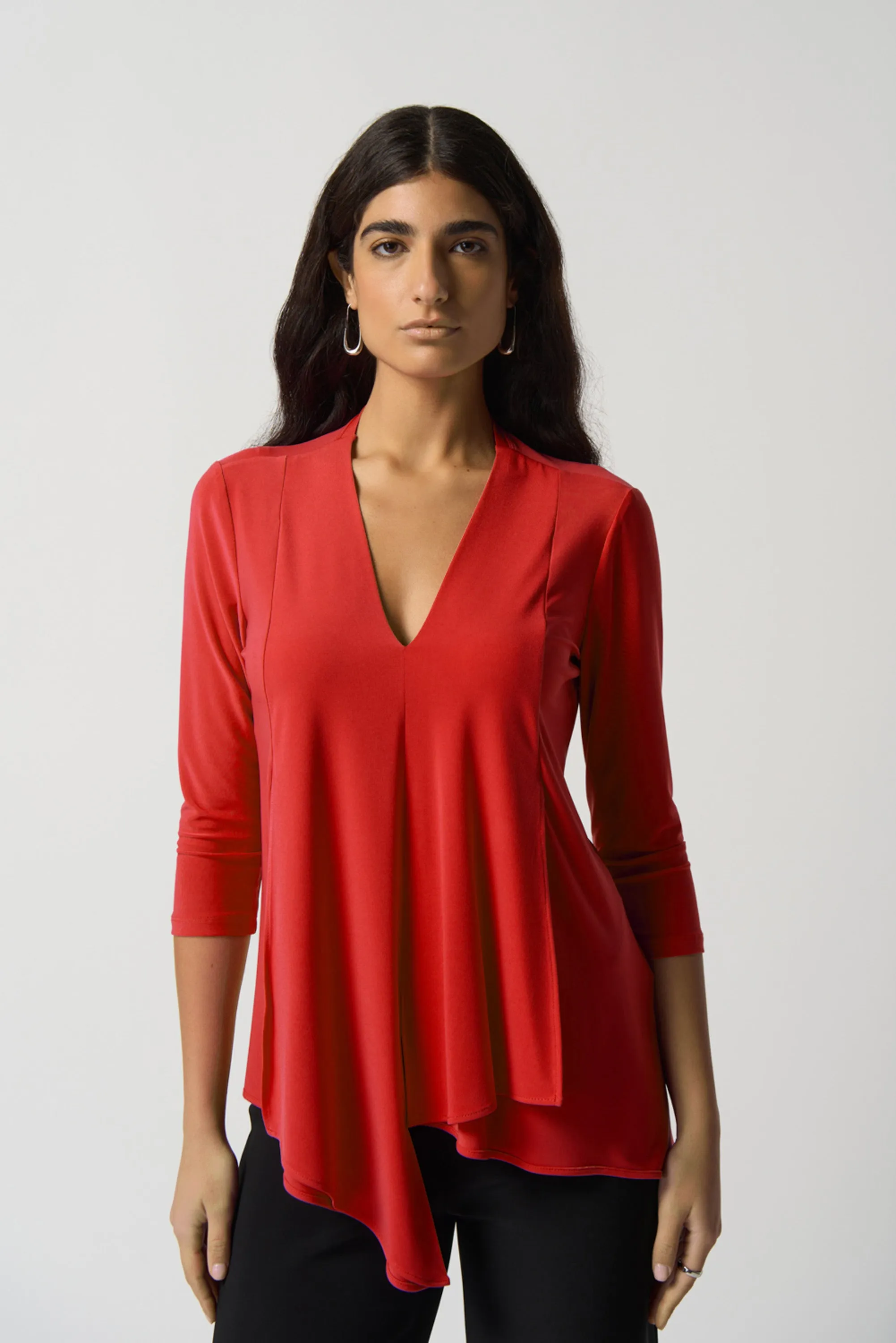 Asymmetrical 3/4 Sleeve Tunic