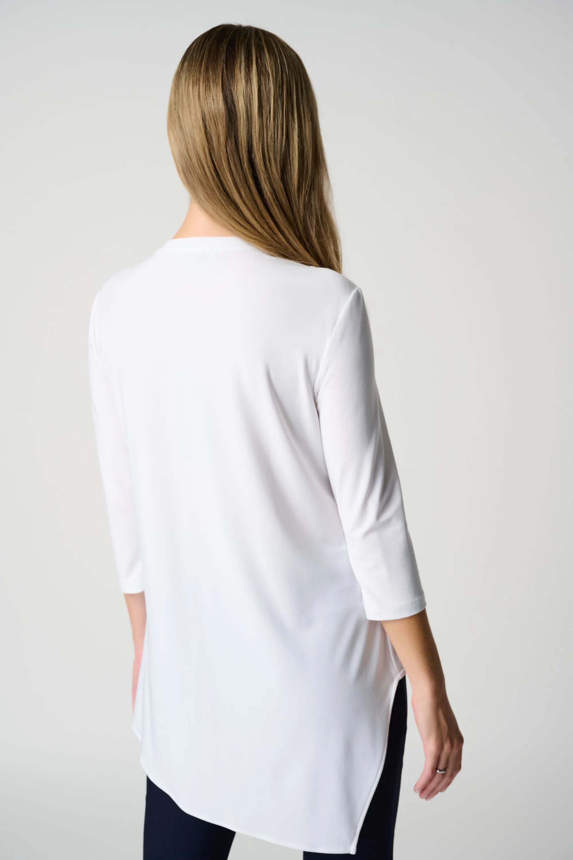 Asymmetrical 3/4 Sleeve Tunic