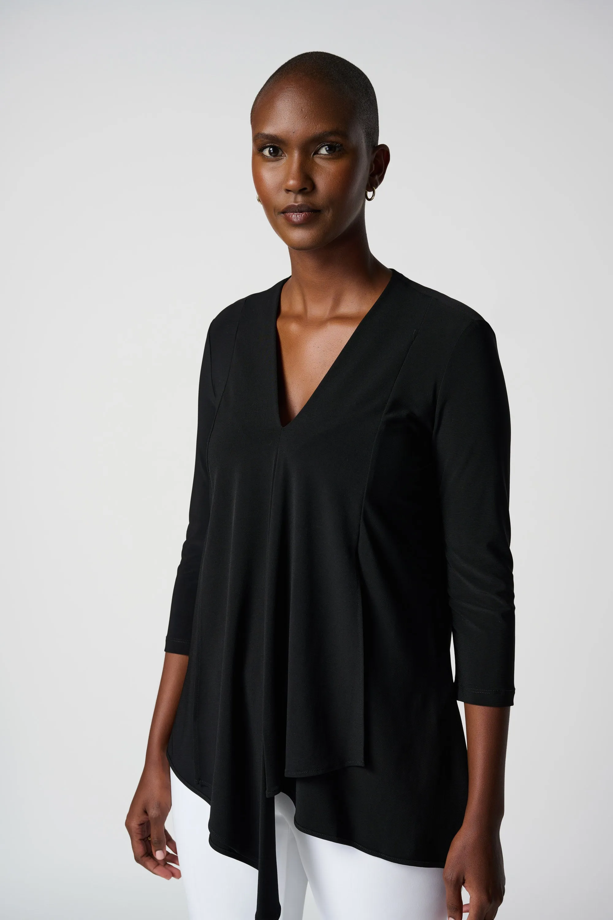 Asymmetrical 3/4 Sleeve Tunic