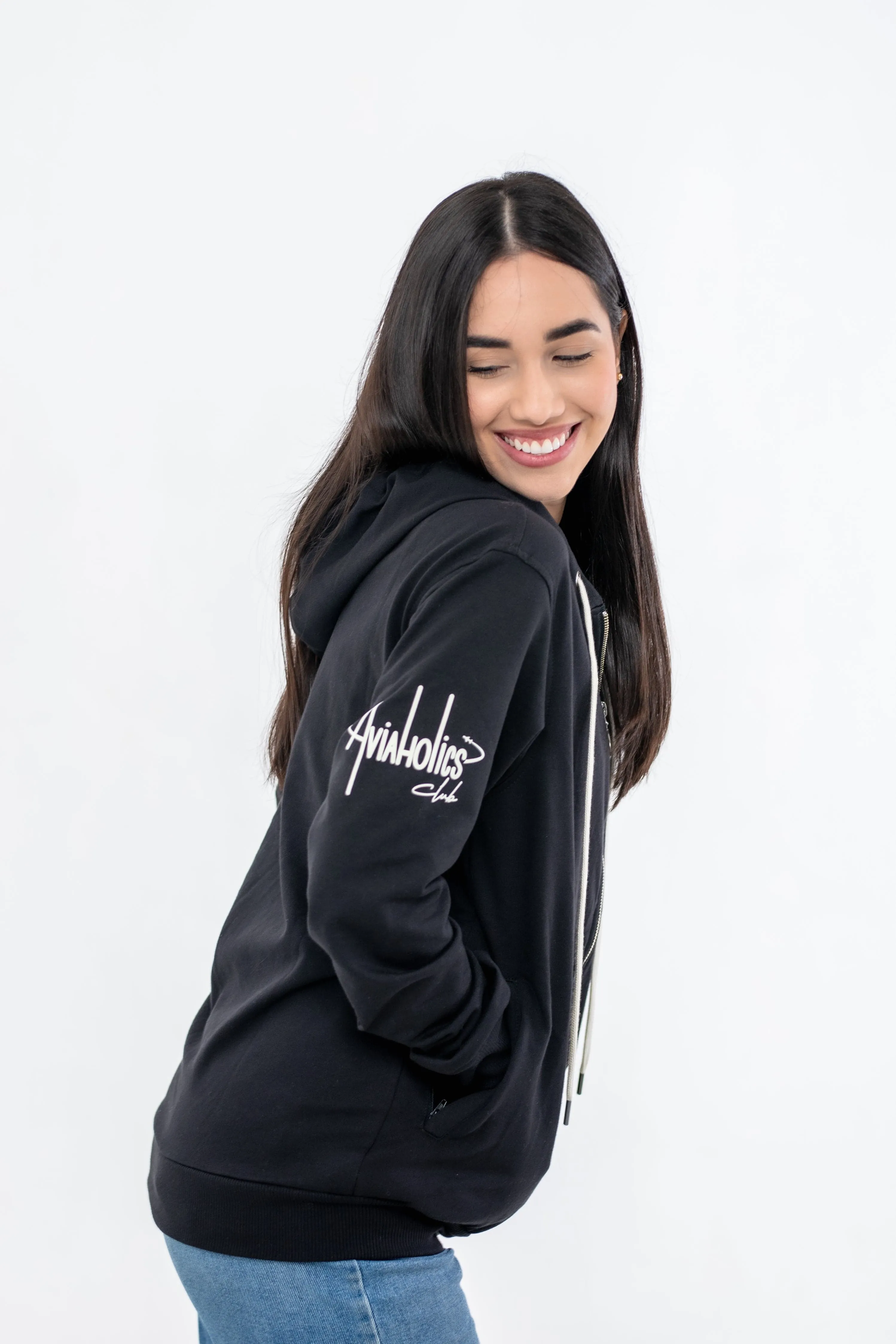 Aviaholics Travel Hoodie Black Size S