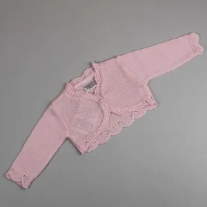 Baby Girls Pink Bolero Cardigan