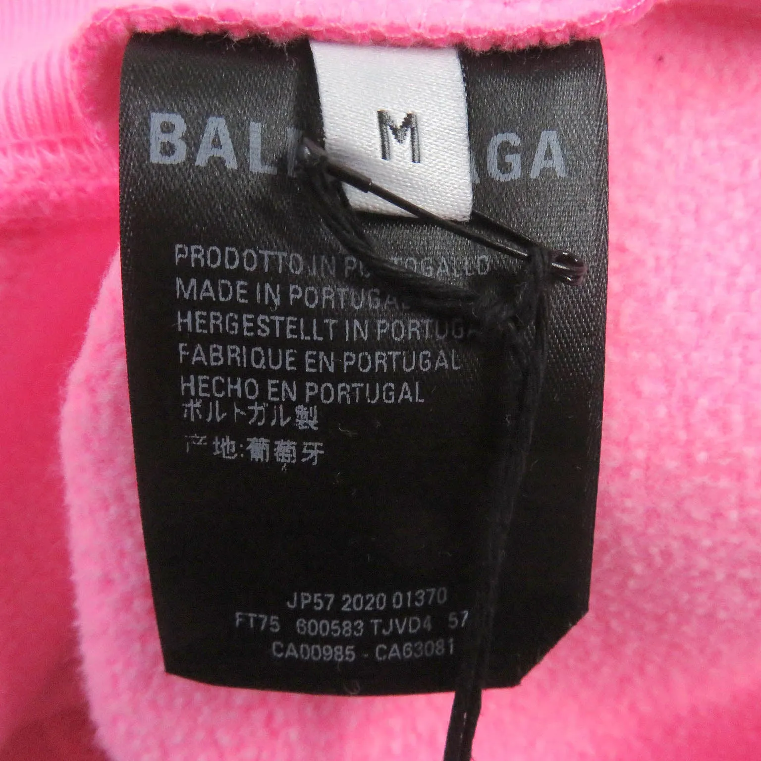 Balenciaga Cotton Logo Oversized Hoodie M