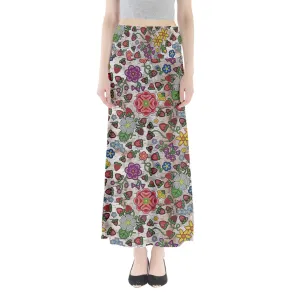 Berry Pop Br Bark Full Length Maxi Skirt