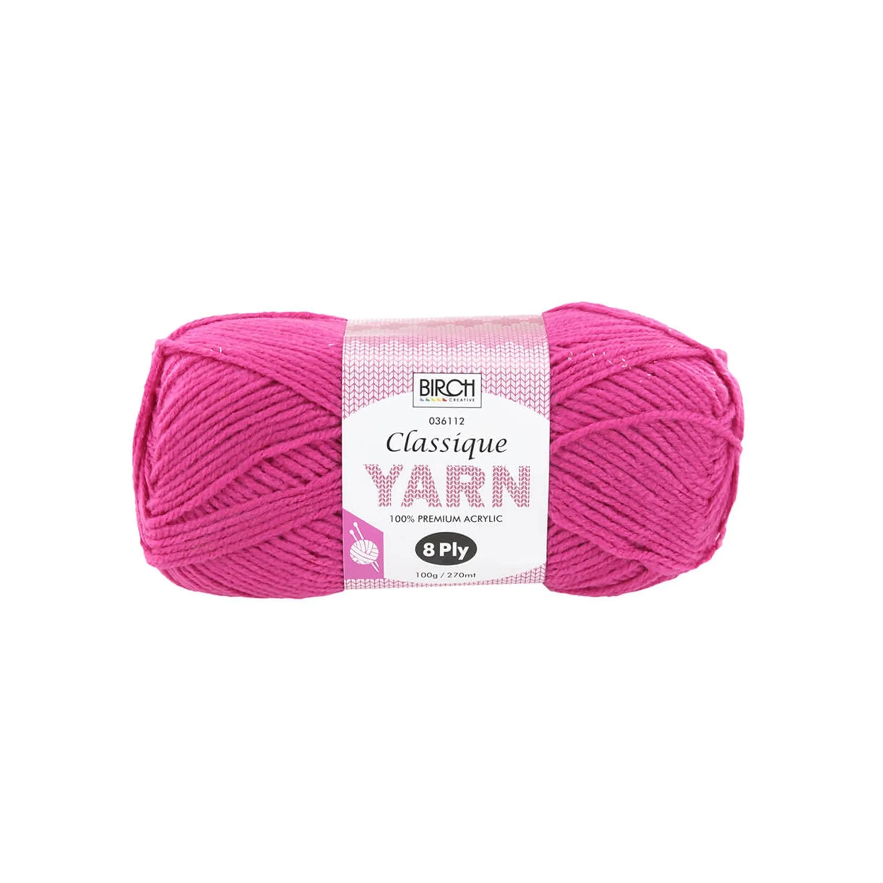 Birch Creative Classique Knitting Yarn - Petunia 100g*