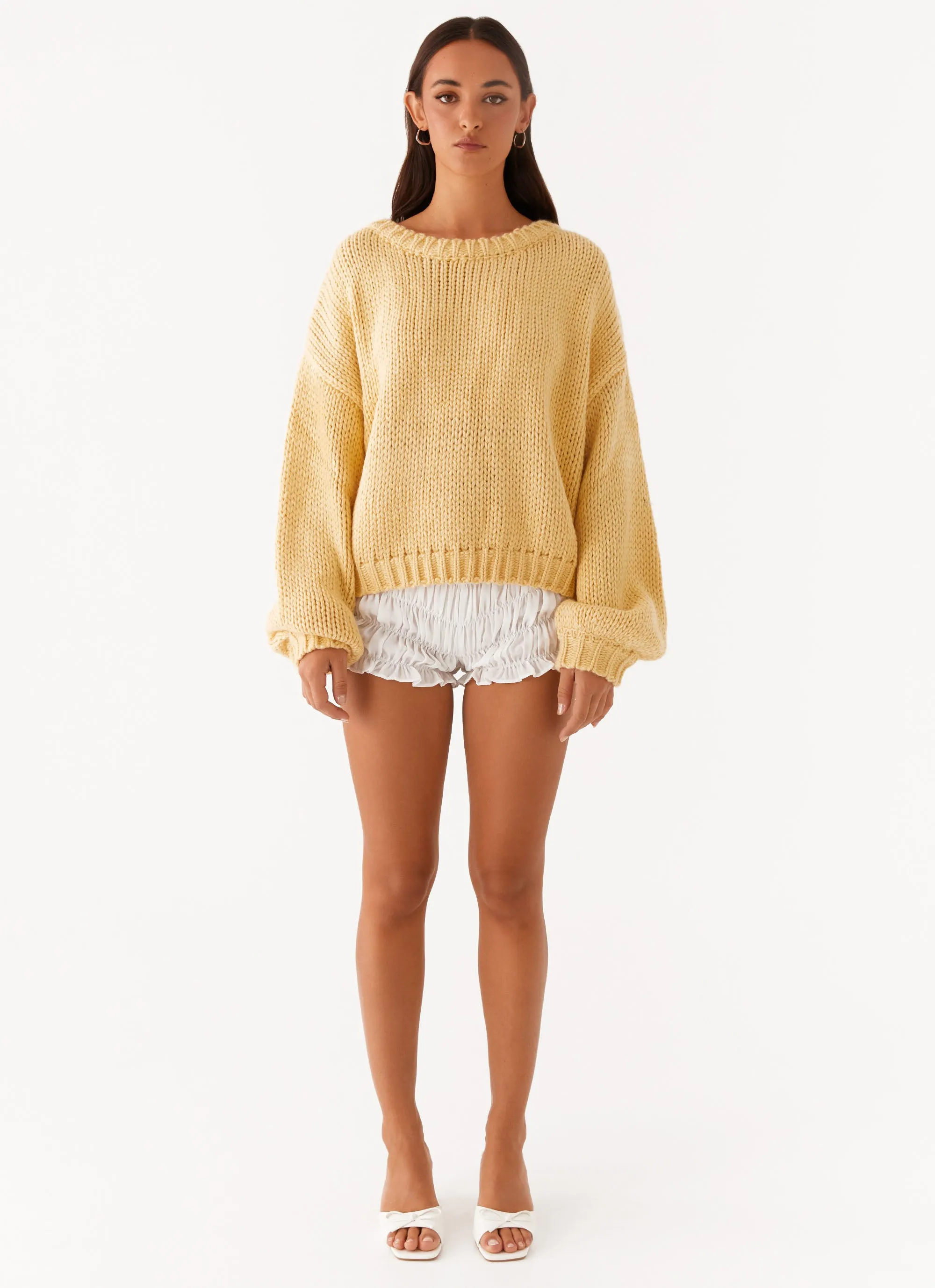 Costella Knit Sweater - Yellow