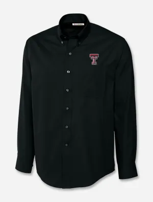 Cutter & Buck Texas Tech " Epic Easy Care Fine Twill" Long Sleeve Button Down