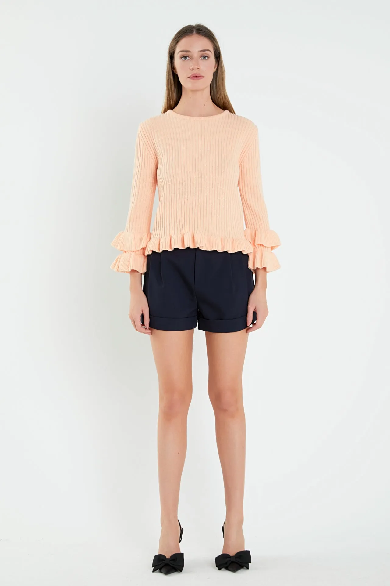 English Factory - Ruffle Detail Sweater