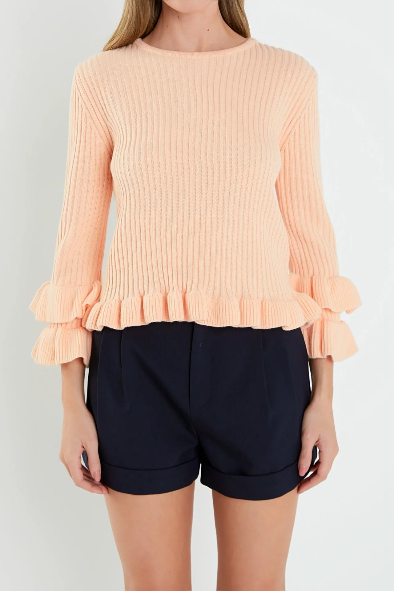 English Factory - Ruffle Detail Sweater