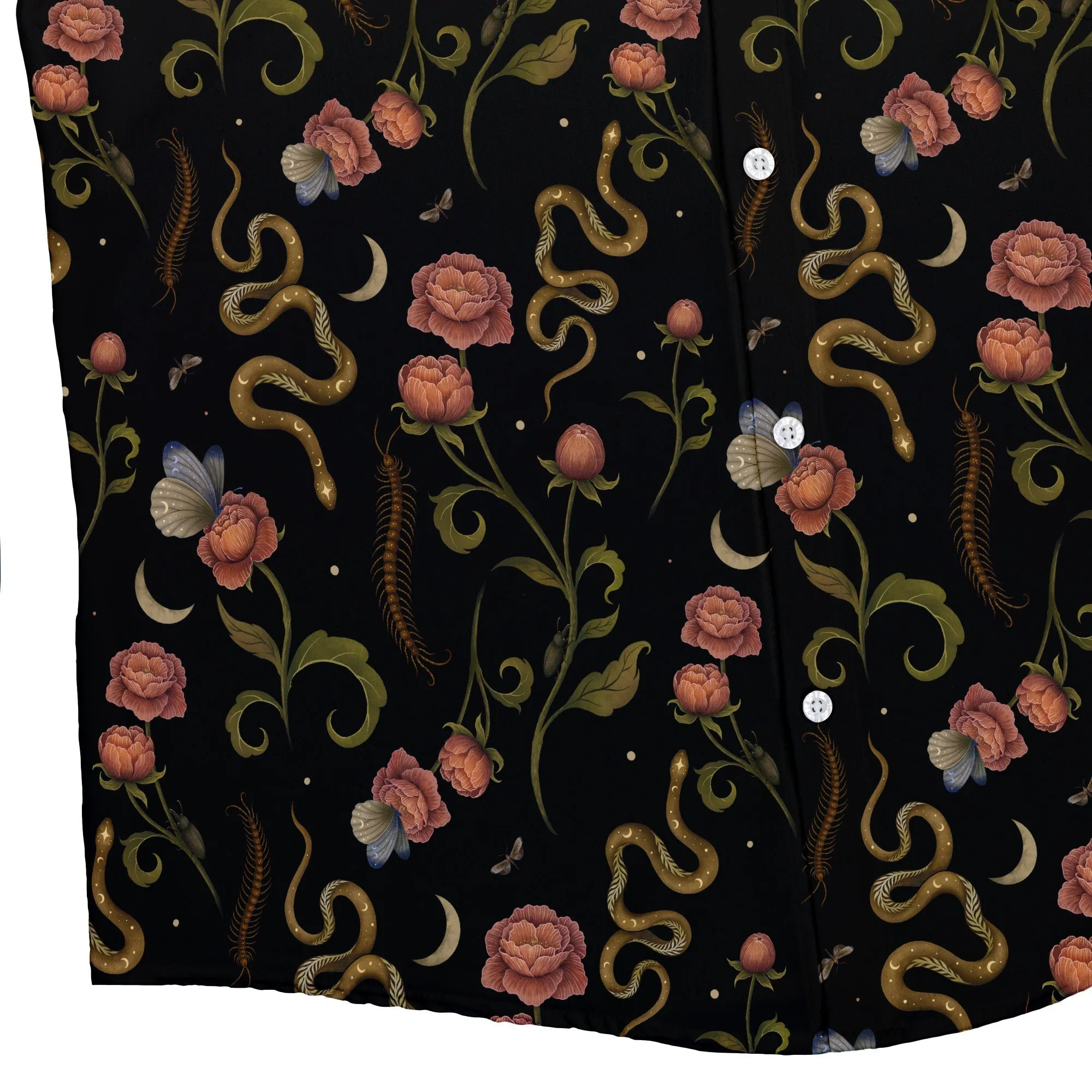 Episodic Serpent Garden Pink Space Button Up Shirt