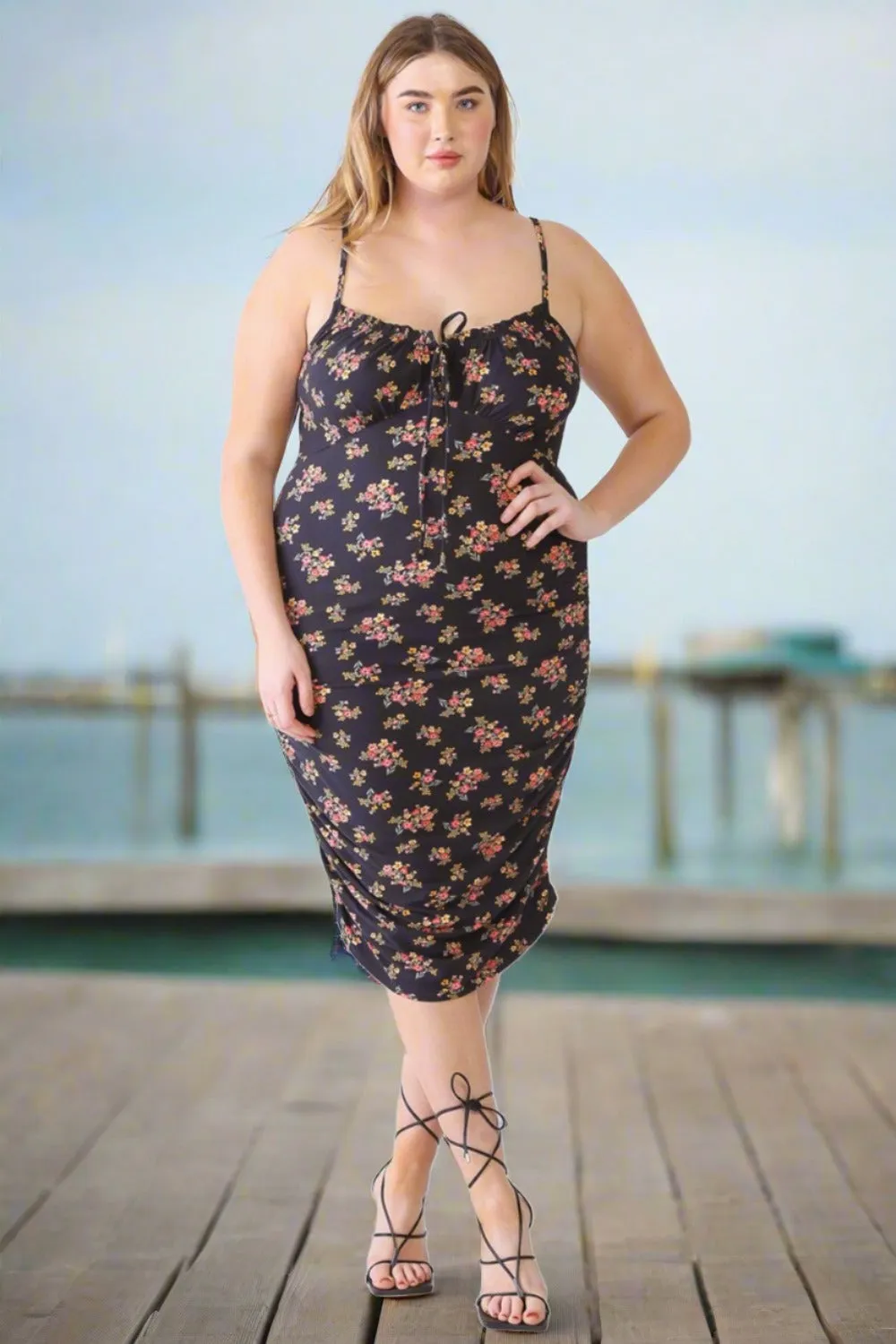 Floral Plus Size Summer Cami Dress