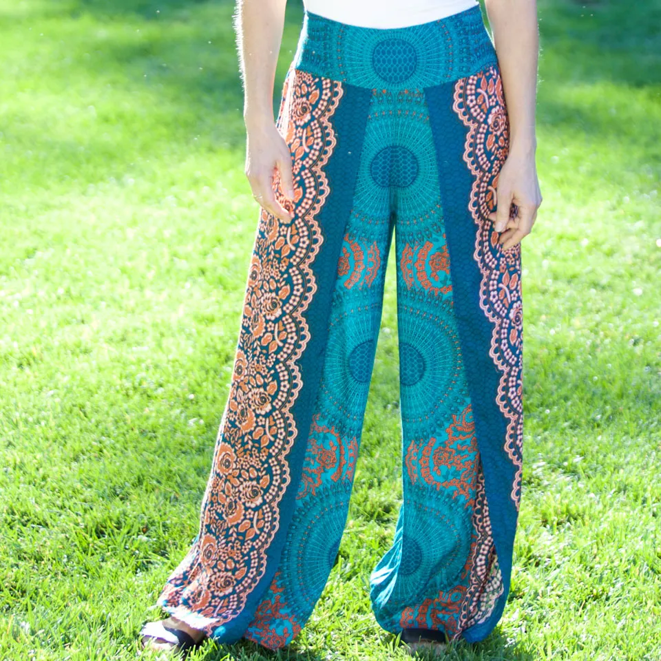 Flower Mandala Palazzo Pants