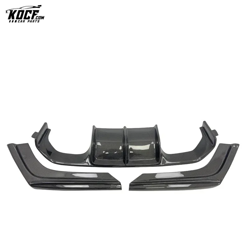 For BMW F80 F82 F83 M3 M4 Vor Style carbon fiber rear bumper lip diffuser Car styling