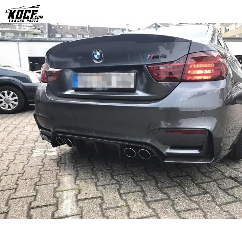 For BMW F80 F82 F83 M3 M4 Vor Style carbon fiber rear bumper lip diffuser Car styling