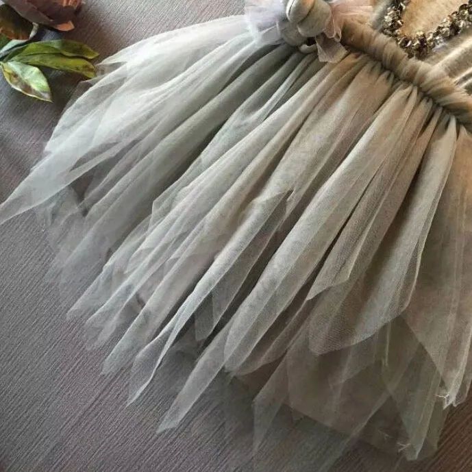 Girls Vintage Tulle Dress