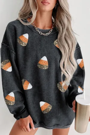 Halloween Candy Corns Corduroy Sweatshirt