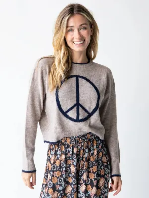 Intarsia Icon Sweater - Cocoa Peace