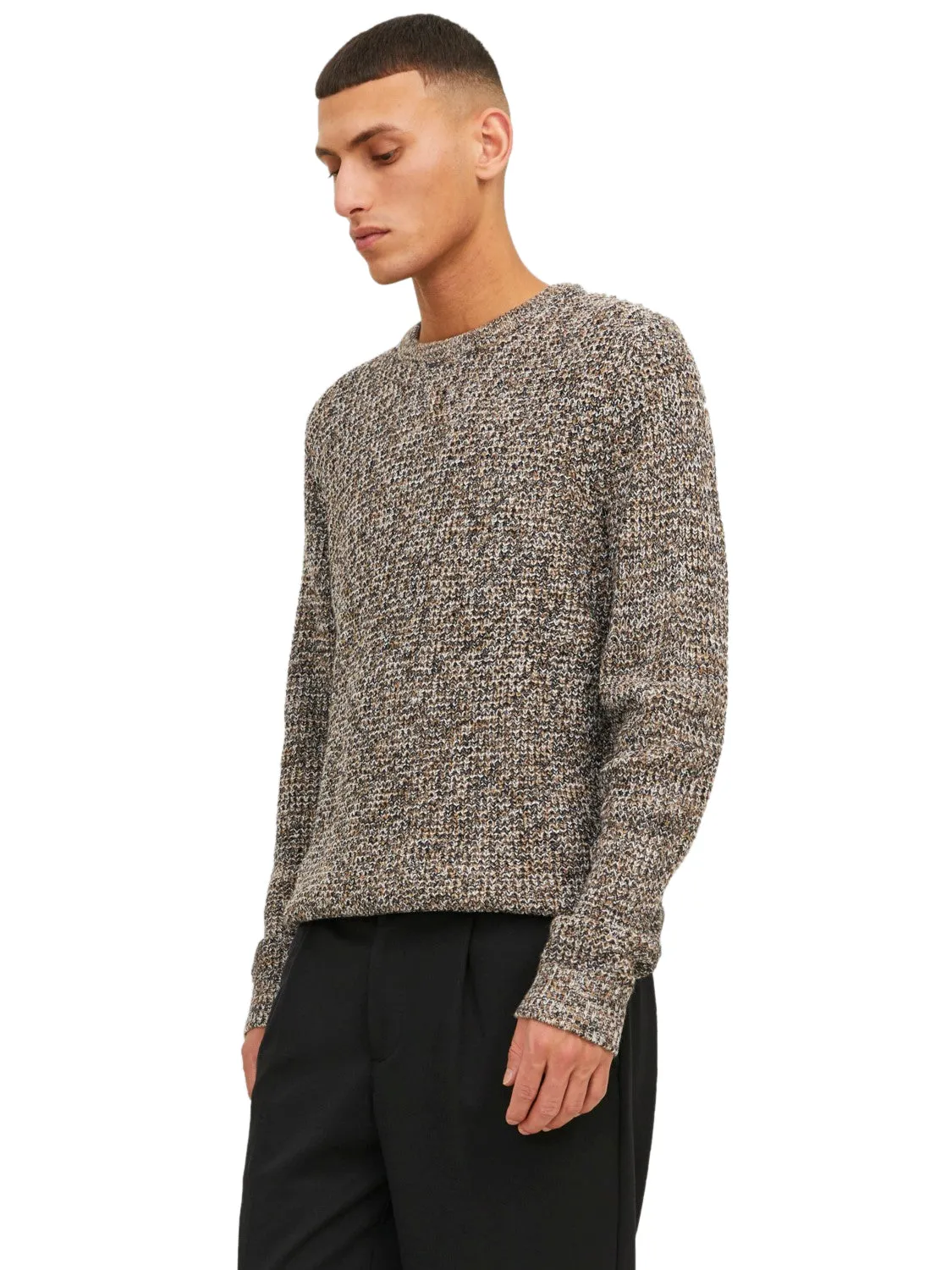 Jack & Jones Mens 'JJEWILLIAM' Crew Neck Knit Jumper