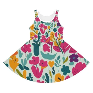 Light flowers - Inovax Girl's Sleeveless Sundress