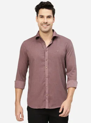 Light Purple Solid Slim Fit Party Wear Shirt | JB Studio