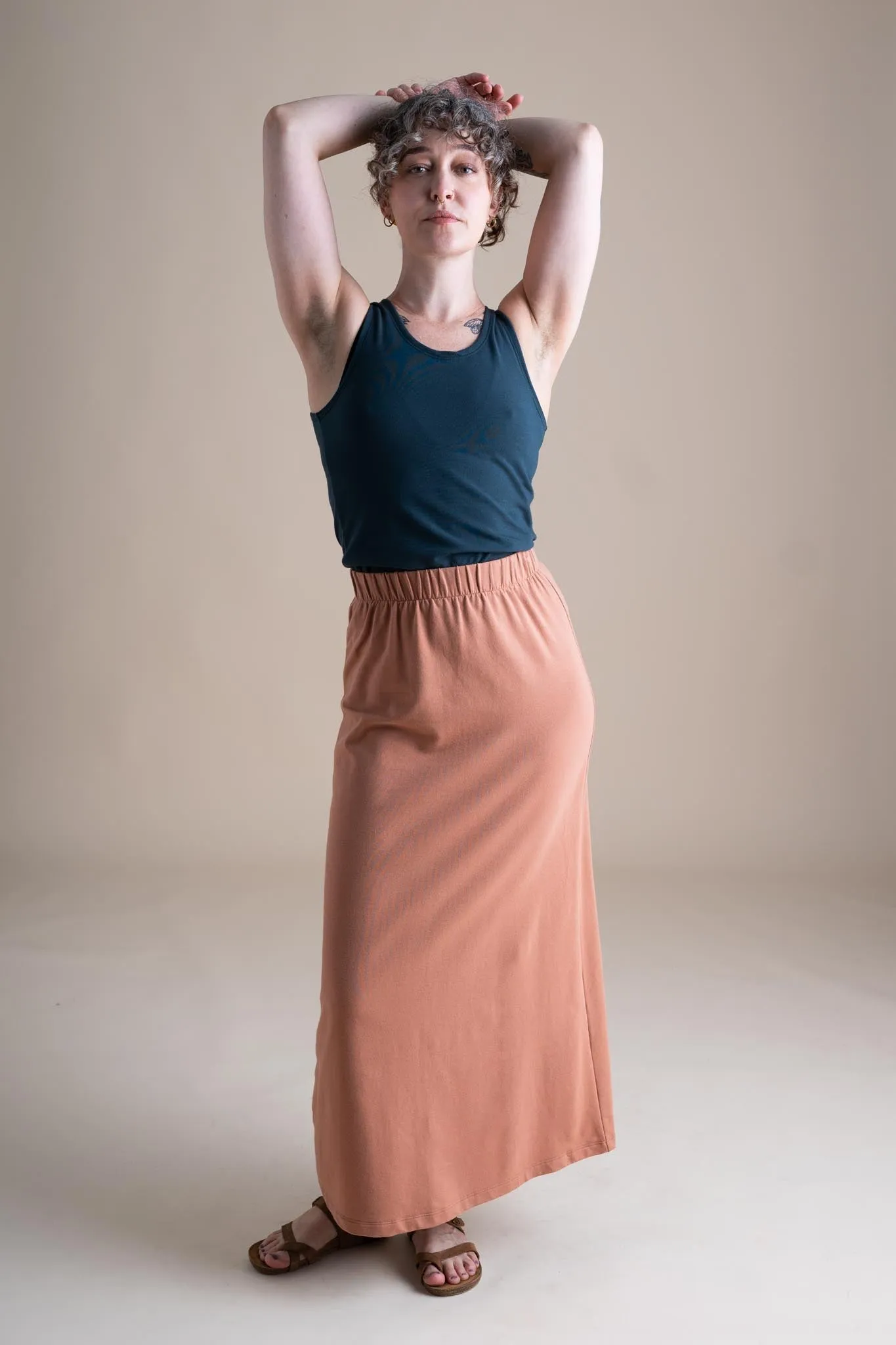 Lounge Maxi Skirt in Macaron