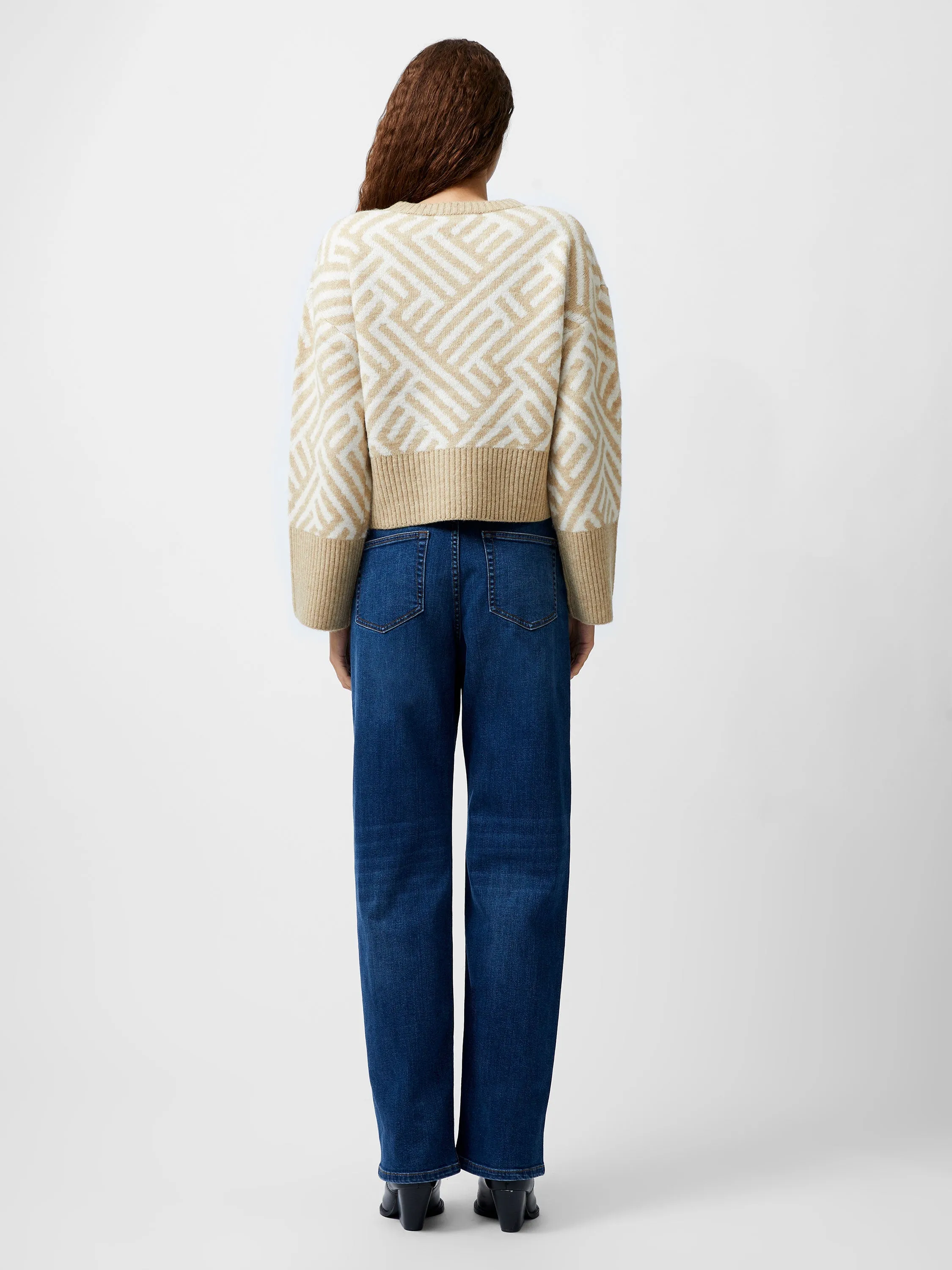 Martina Graphic Cropped Jumper