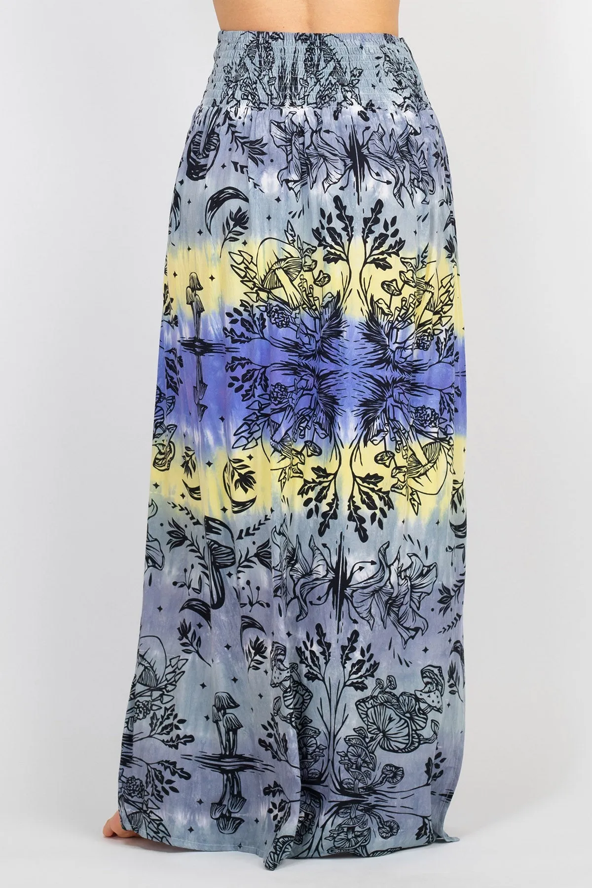 Mushroom Tie-Dye Maxi Skirt