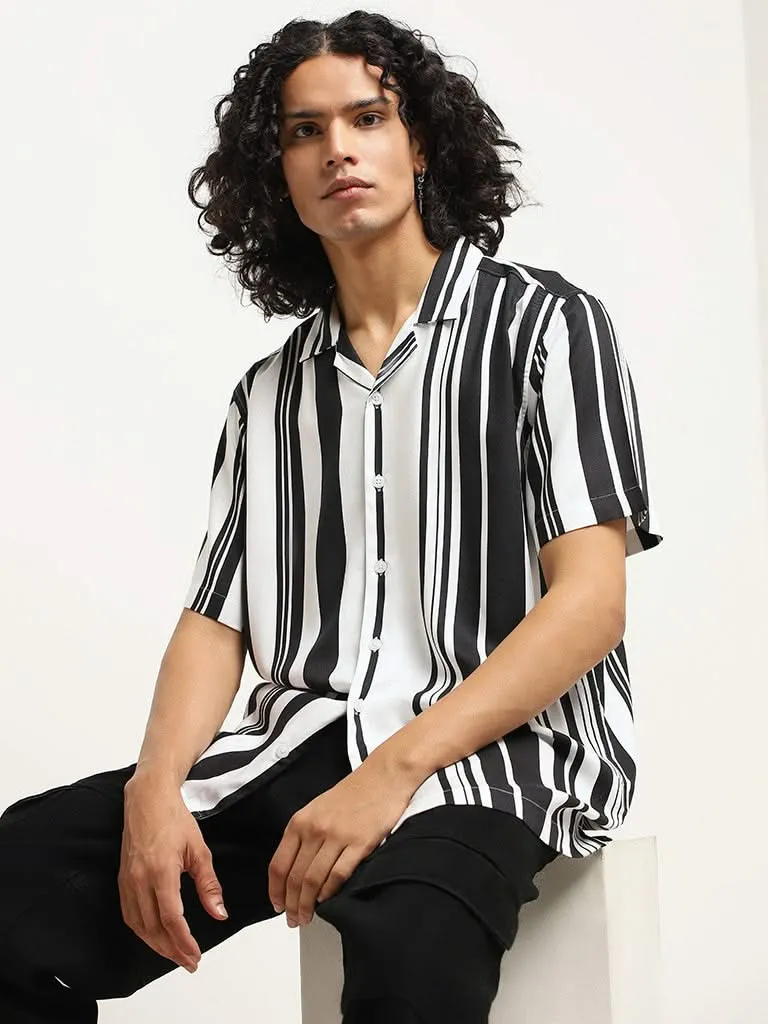 Nuon Black Striped Shirt