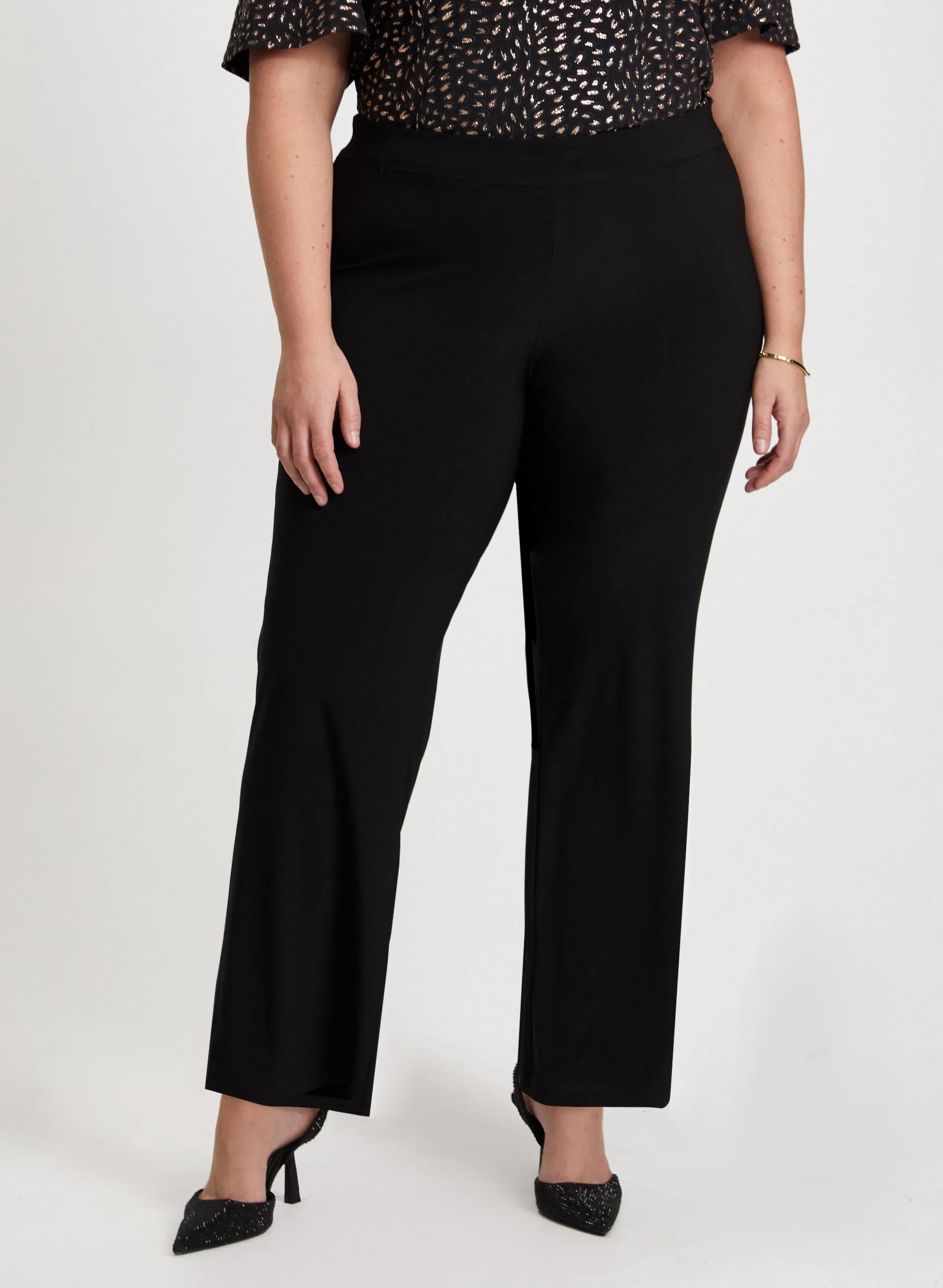 Olivia Pull-On Wide-Leg Pants - Short