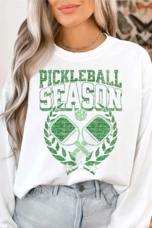 PICKLEBALL SEASON OVERSIZED GRAPHIC SWEATSHIRT *Online Only*