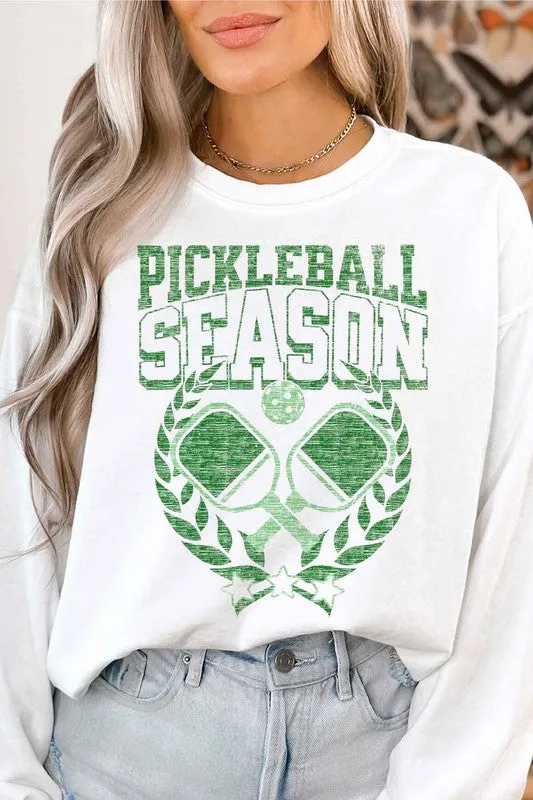 PICKLEBALL SEASON OVERSIZED GRAPHIC SWEATSHIRT *Online Only*