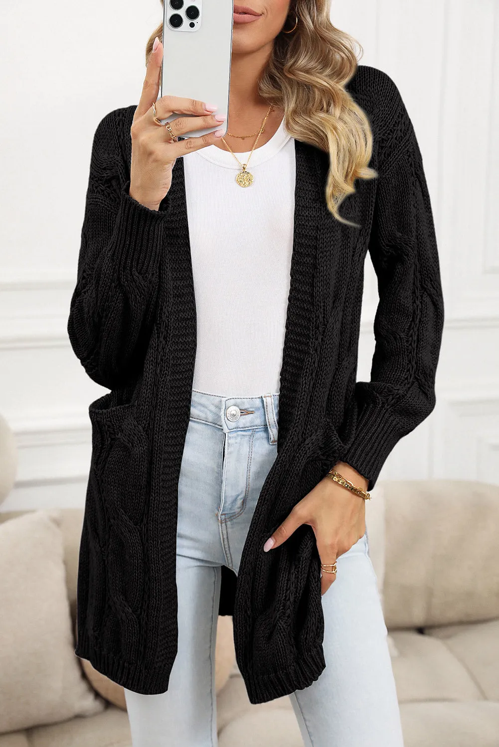 SALE - Esmeralda Knit Side Slit Cardigan | Size Medium