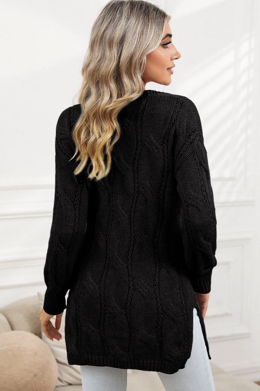 SALE - Esmeralda Knit Side Slit Cardigan | Size Medium