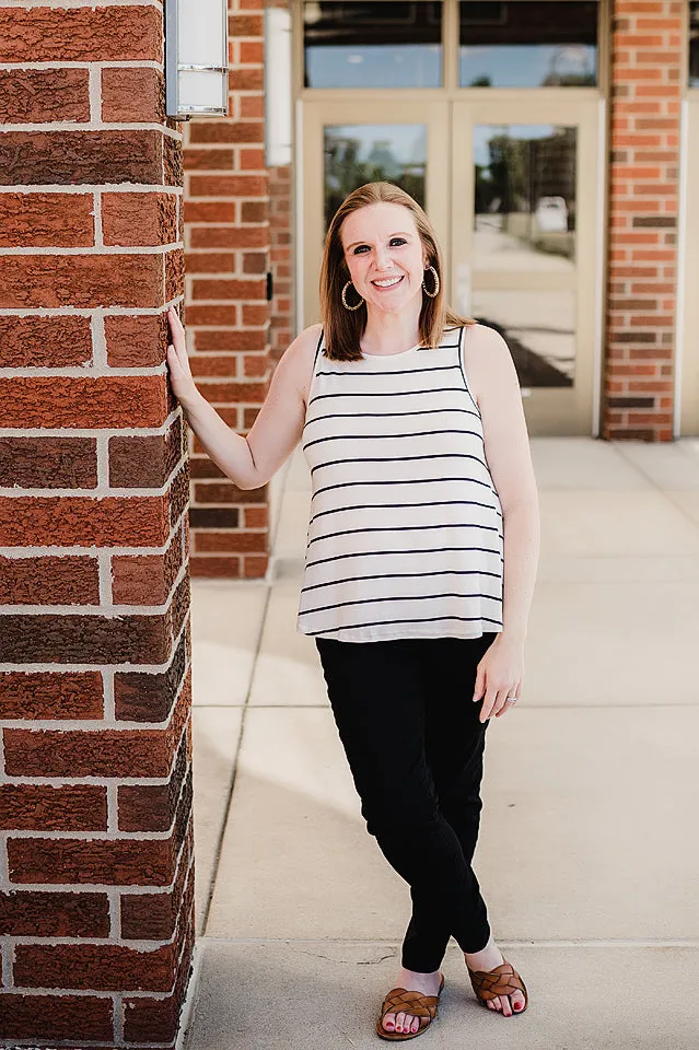 Sleeveless Striped Tank