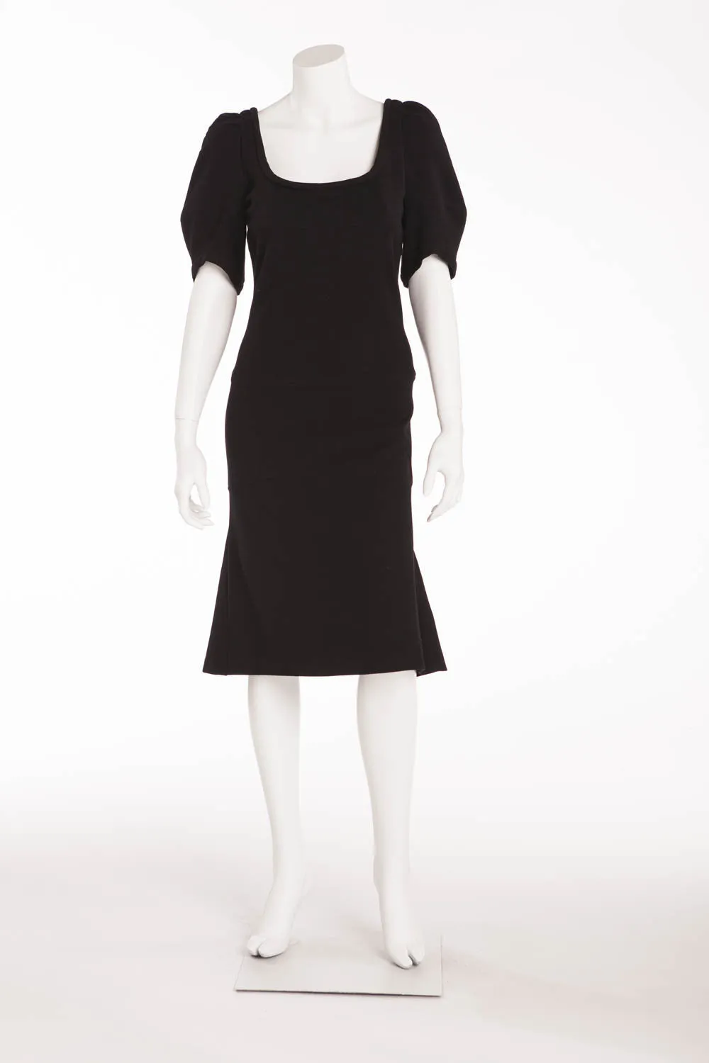 Sonia Rykiel - As Seen on the 2007 Runway Collection - Black Wool Dress - FR 38