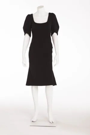 Sonia Rykiel - As Seen on the 2007 Runway Collection - Black Wool Dress - FR 38