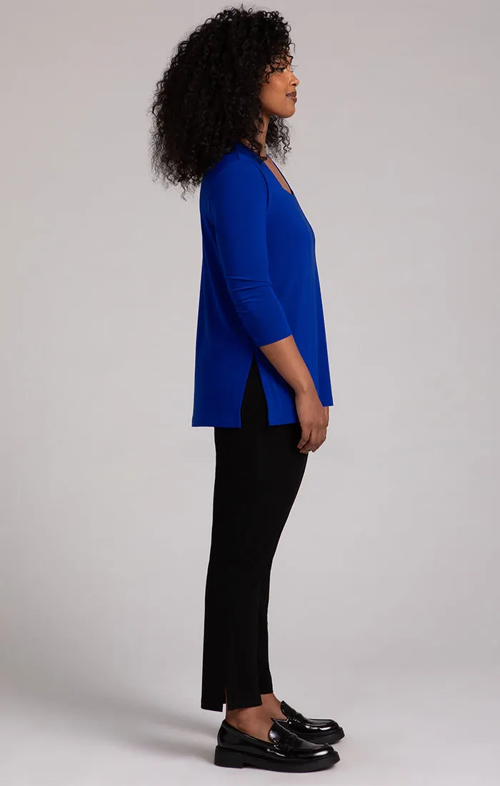 Square Neck Top, 3/4 Sleeve