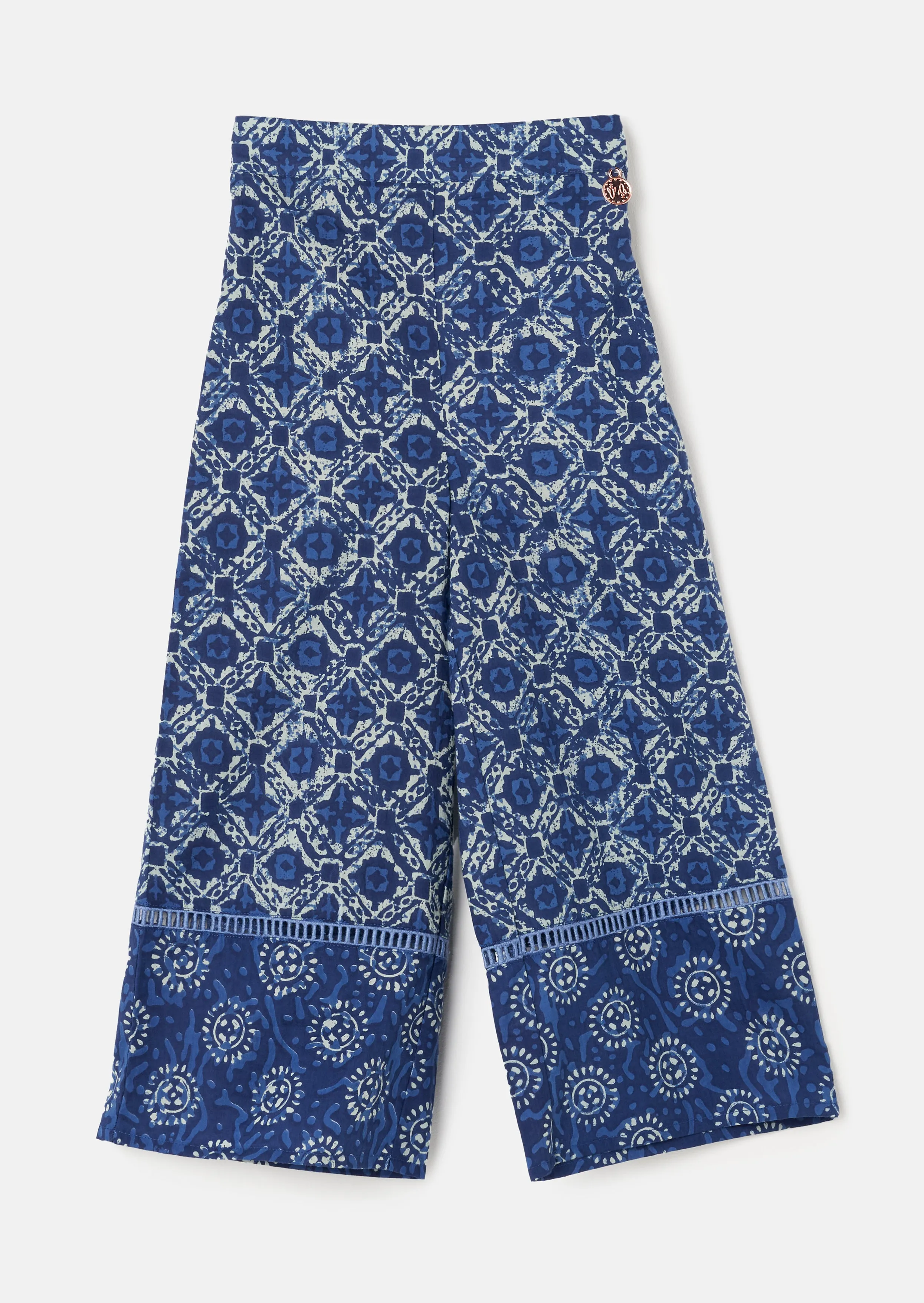 Thea Blue Batik Trousers