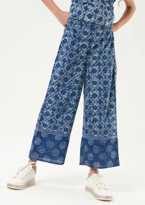 Thea Blue Batik Trousers