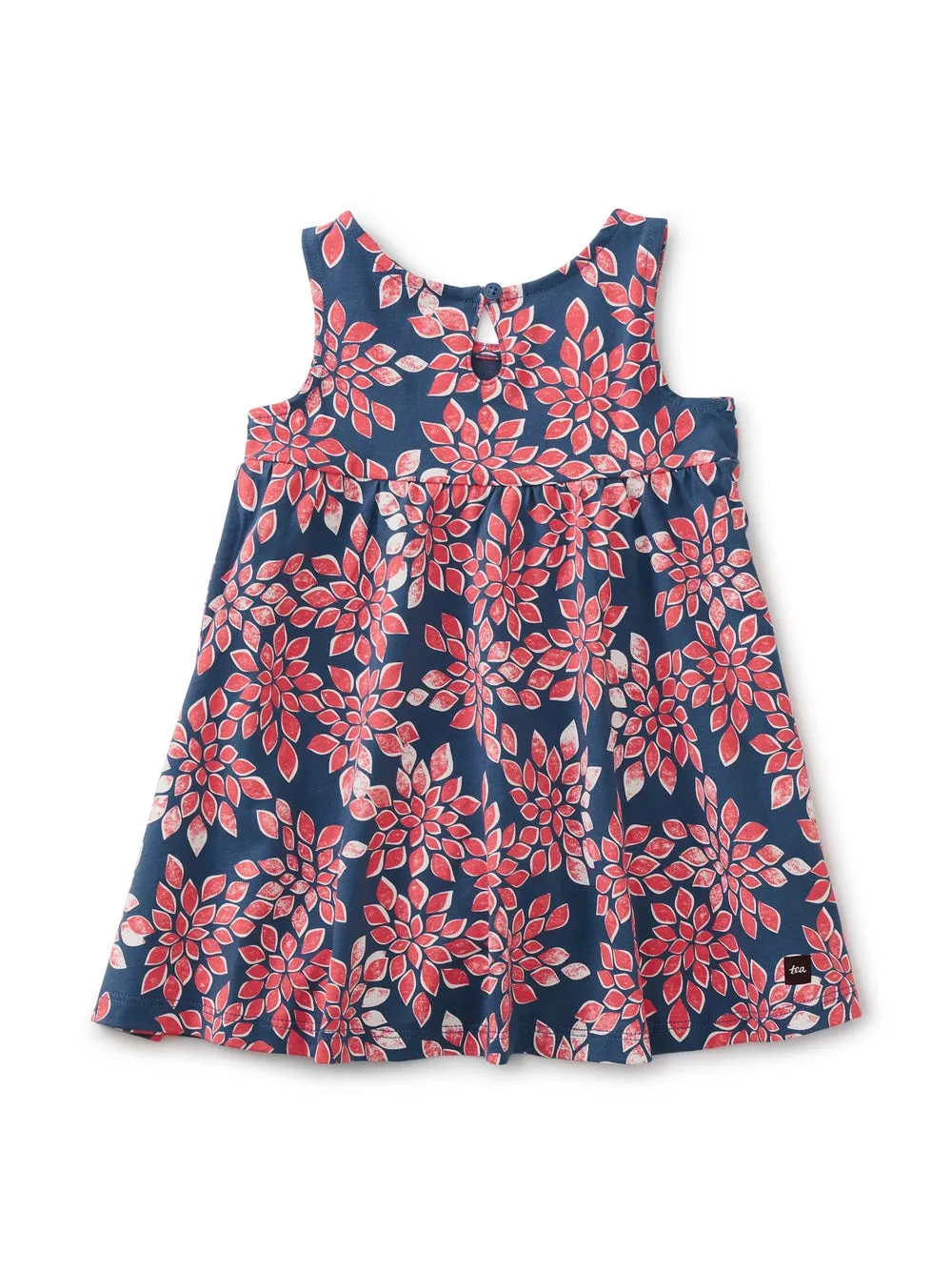 Twirl Tank Baby Dress - Block Print Leaf