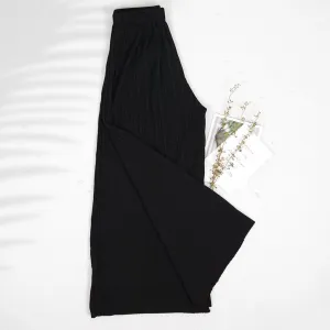 Wide Leg Pants Pleated Cropped Palazzo Lounge Pants