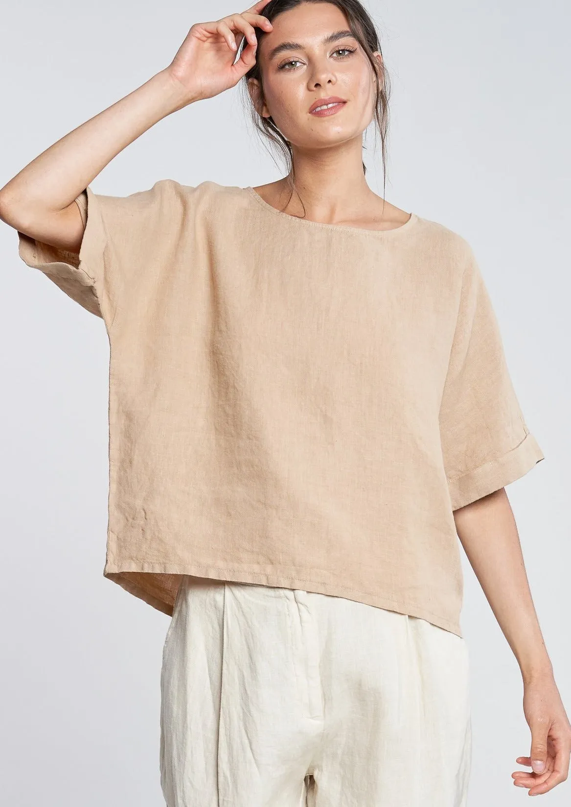 Zoe Linen Top